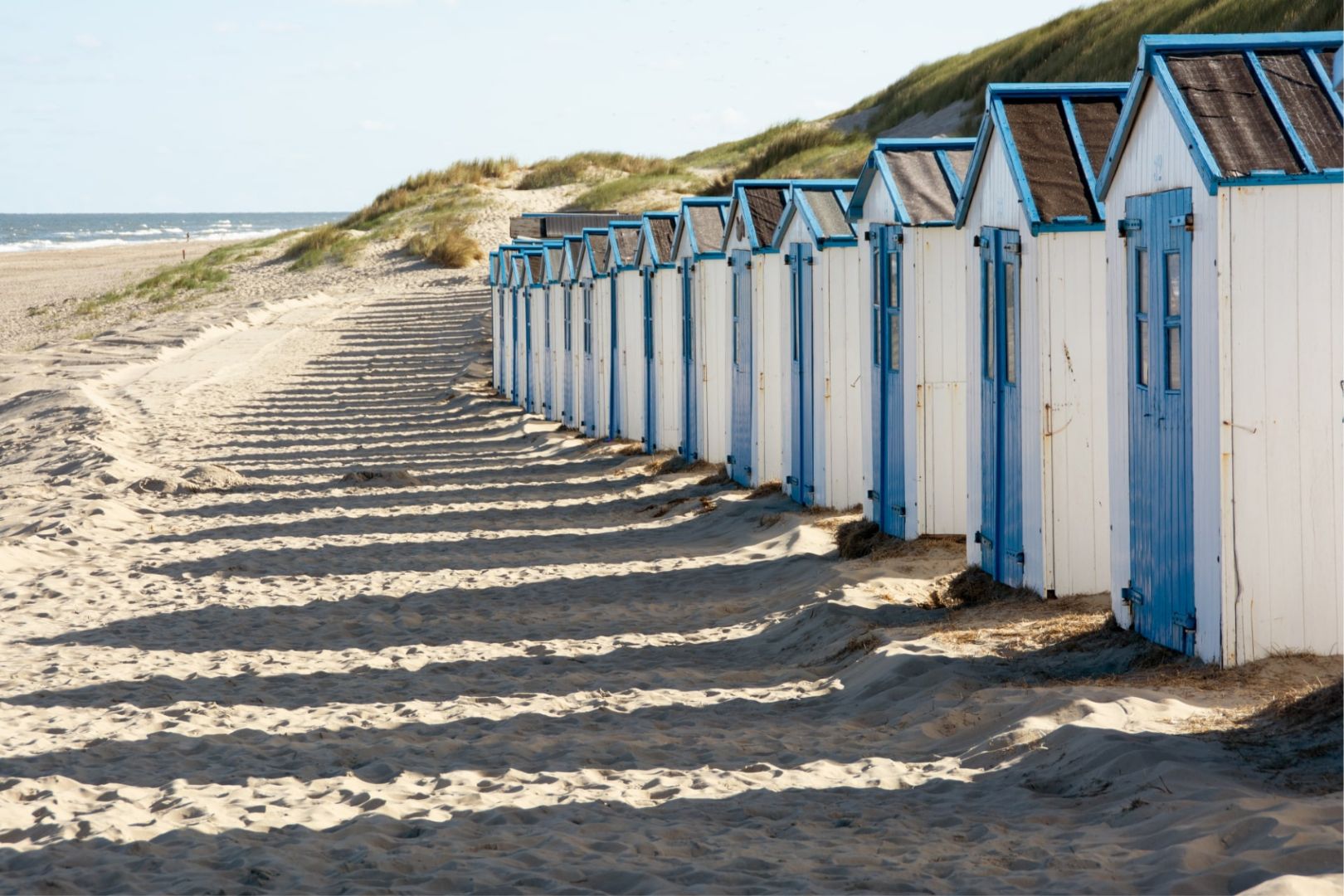 Strandhuisje op Texel